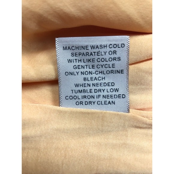 Philosophy Women’s Sz XS Orange Sleeveless Button Front High Neck Blouse - Picture 12 of 15